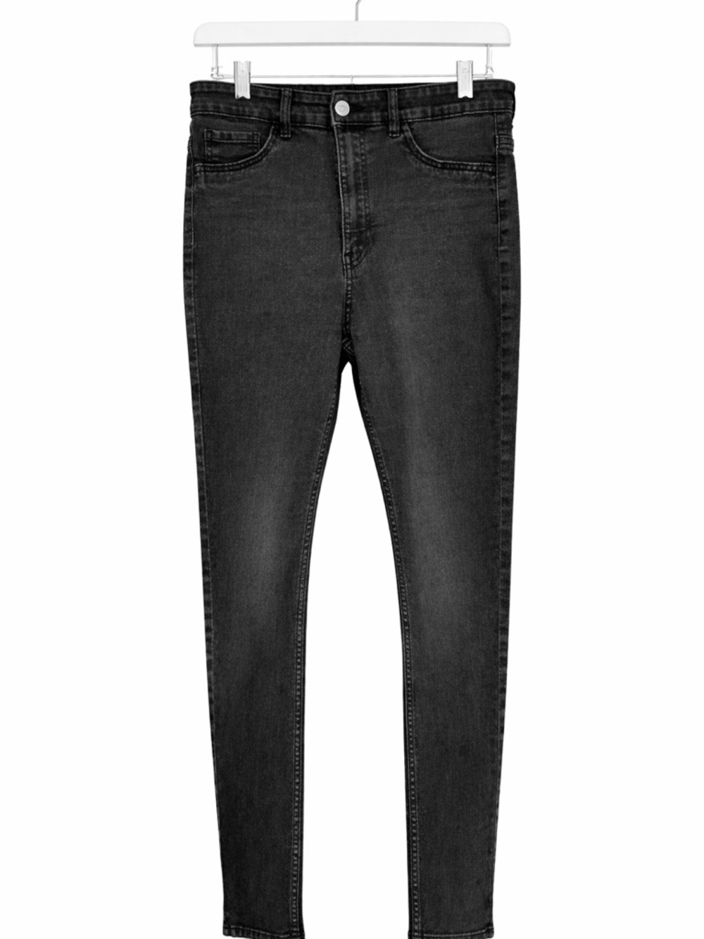 H&M Ultra High Waist Skinny Jeans Stretch Black Jegging Fit M